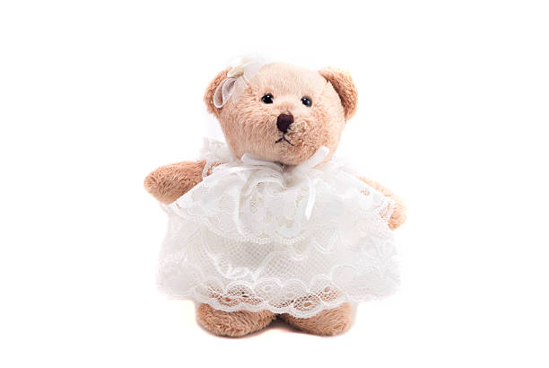 istock Teddy Bear in Wedding Dress 506470497