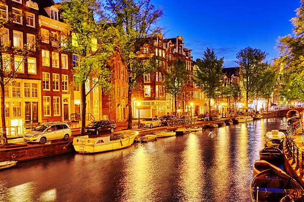 istock Beautiful Amsterdam city at the evening time. 506472300