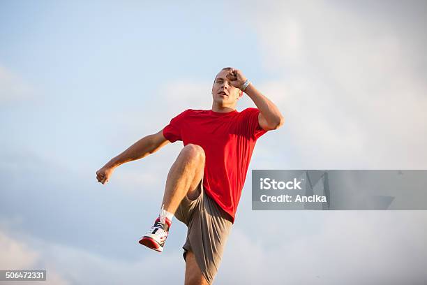 Running Fitness Man Stock Photo - Download Image Now - Active Lifestyle, Activity, Adult