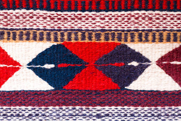 istock Traditional Mexican Wool Rug Detail (Close-Up) 506473246