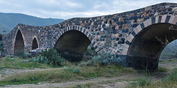 The "Bridge of Saracens" is an old bridge placed near Catania, Sicily, built by Arabs around the 10th century