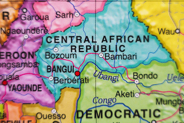 istock Central African Republic country map . 506475288