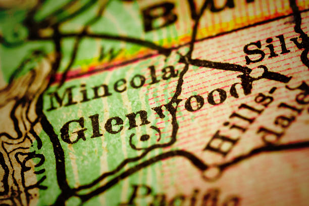istock Glenwood, Iowa on an Antique map 506476792