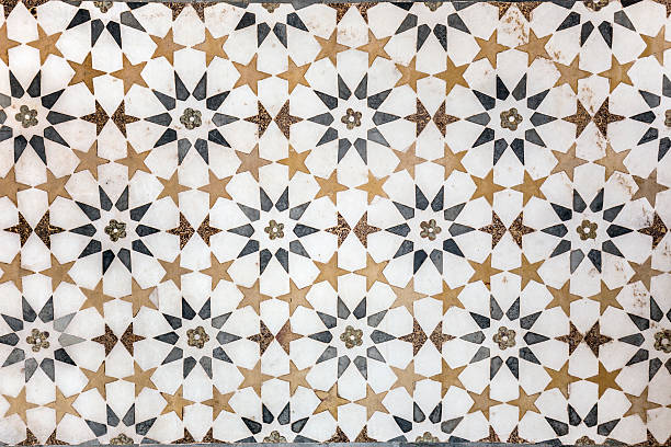 мраморная украшения - tiles pattern стоковые фото и изображения