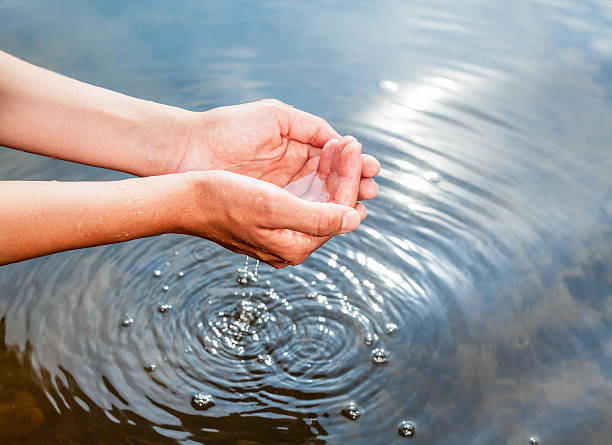 istock Holding water in cupped hands 506483628