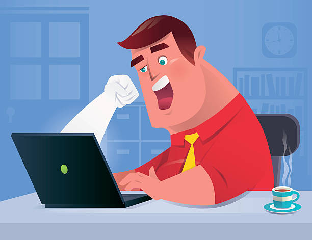 Throwing Punching Computer 140+ Man Punching Computer Stock Illustrations, Royalty-Free Vector ...