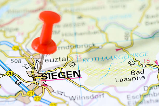 istock European cities on map series: Siegen 506493063