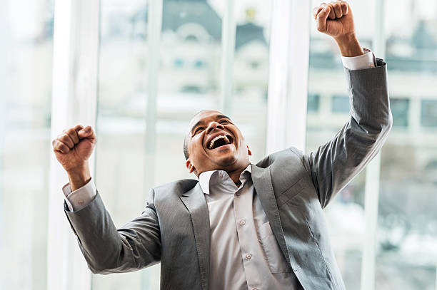 istock Happy African American businessman. 506494041