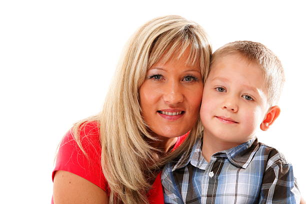 istock mature mother with child 6 years boy isolated 506496159
