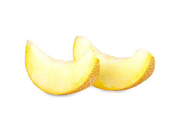 istock Two pieces of a Galia Melon 506496239
