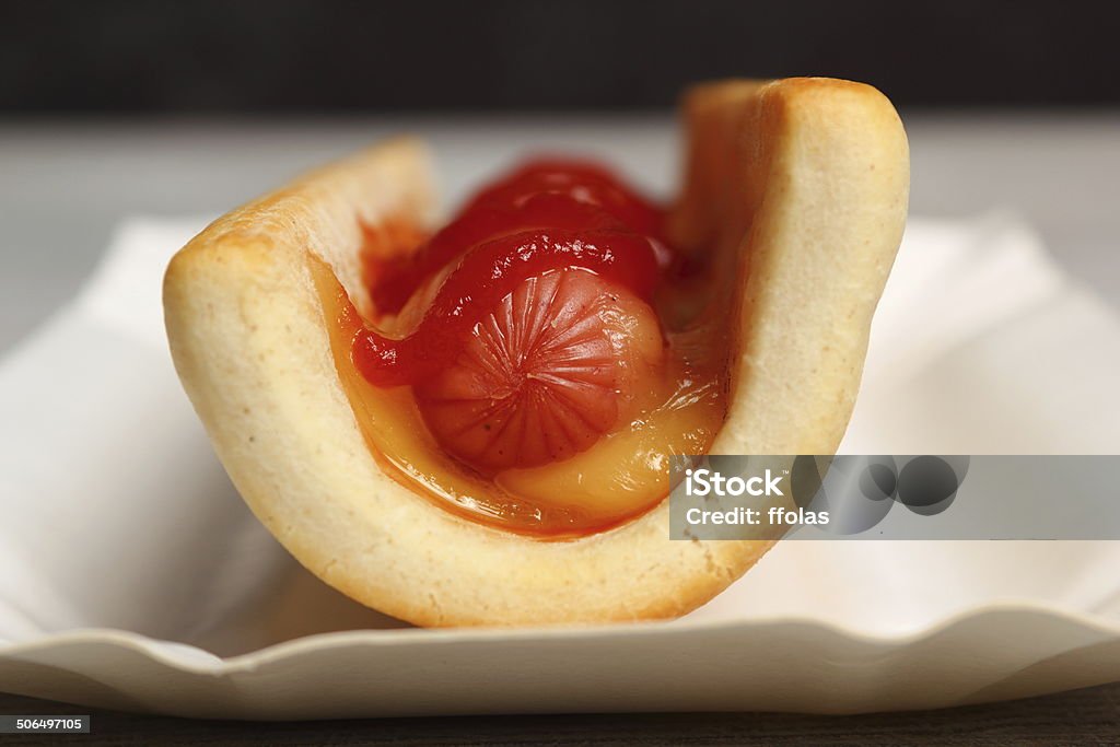 Hot Dog with Ketchup Bratwurst Stock Photo