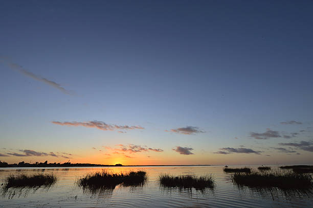 istock Calm at sunset twilight on the Lake 506504488