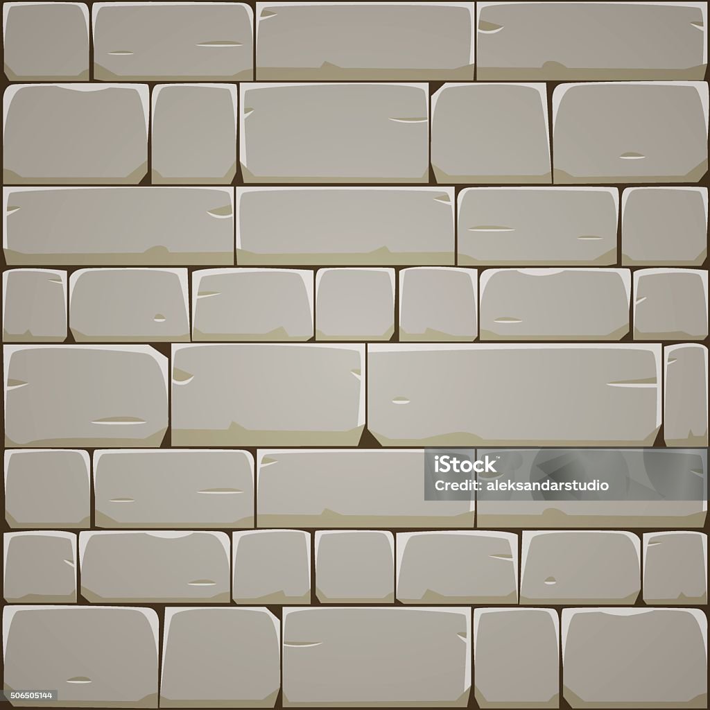 Stone Block Wall Pattern Vector Stone Block Wall Stock Illustration - Download Image Now - Backgrounds ...