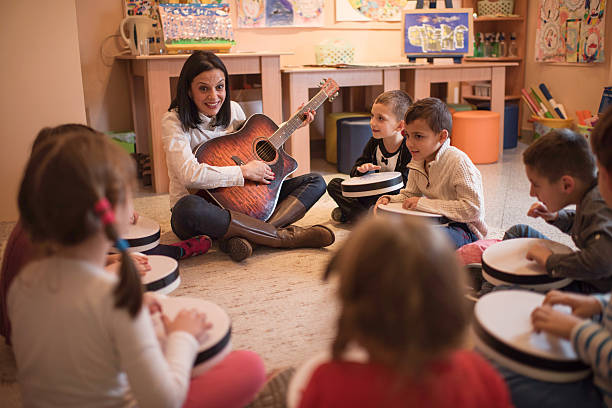 istock Music lesson in a preschool! 506505874