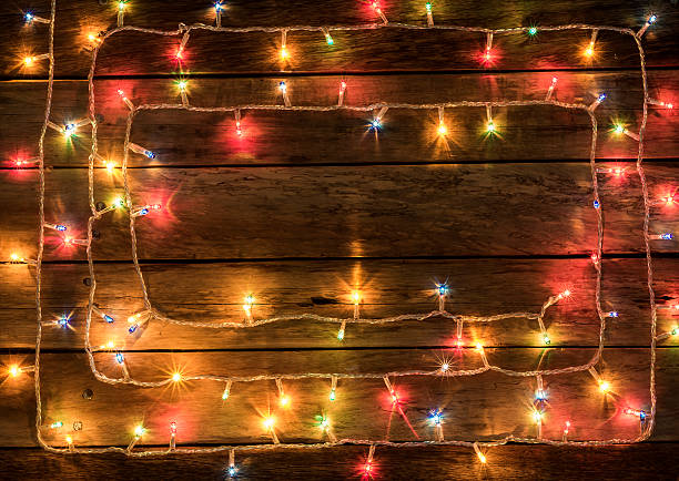 istock Light on the table made of antique wood 506506596