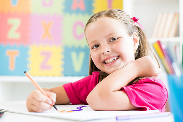 istock Happy little girl 506506642