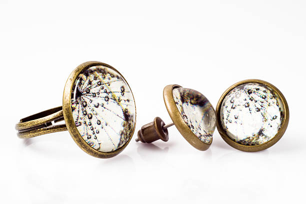 istock Vintage jewelry set isolated on white background. 506506738