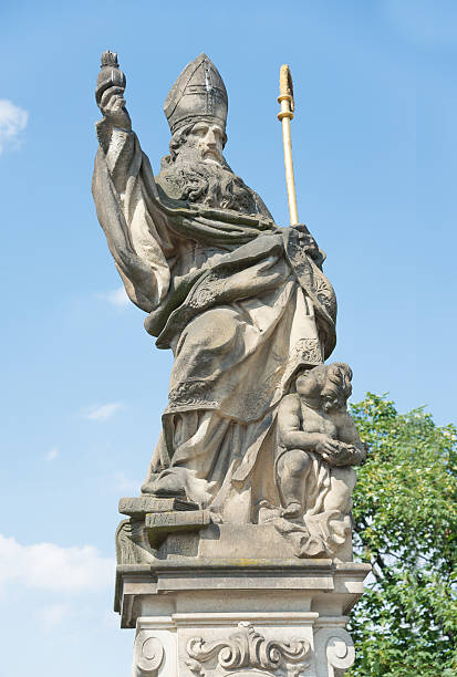 istock Statue of St. Augustine d'Ippona - Prague 506508480