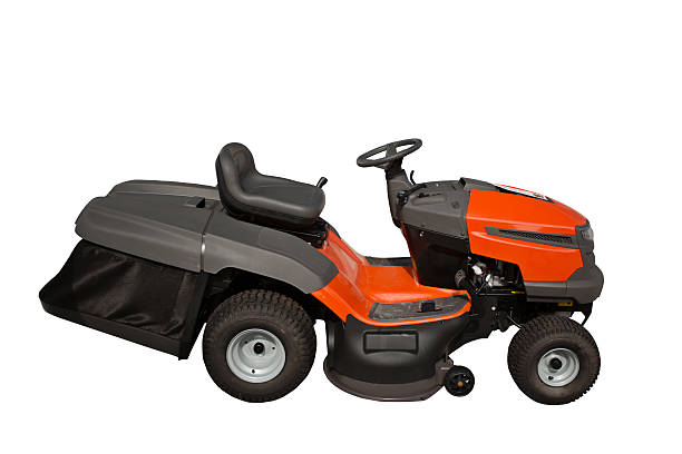 istock Modern ride on lawn tractor isolated 506508594