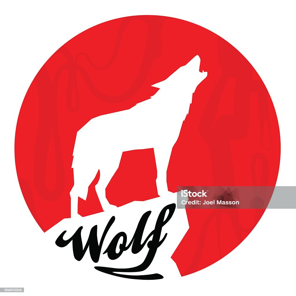 Trăng Tròn Đỏ Với Hình Bóng Của Sói Hú Hình minh họa Sẵn có - Tải ...