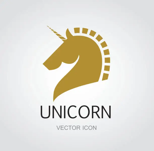 Vector illustration of Unicorn symbol