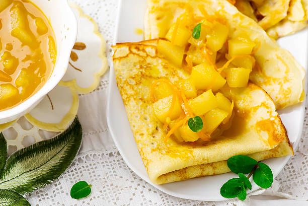 istock pancakes with orange and pears sauce 506516542