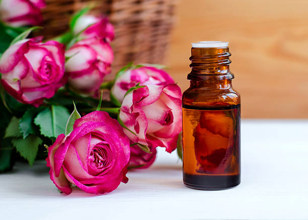 Essential Rose Oil Stock Photo - Download Image Now - Essential Oil, Rose -  Flower, Cooking Oil - iStock