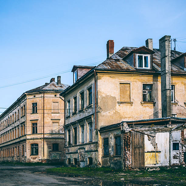 istock Street with old buildings. 506537277