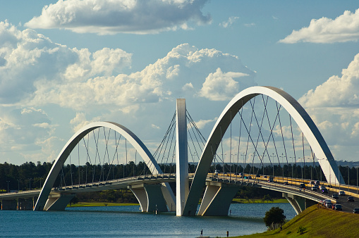 JK Bridge over Paranoa Lake, Brasilia, Brazil