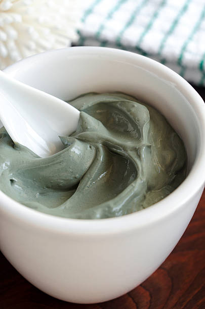istock Grey cosmetic clay in a bowl 506541594
