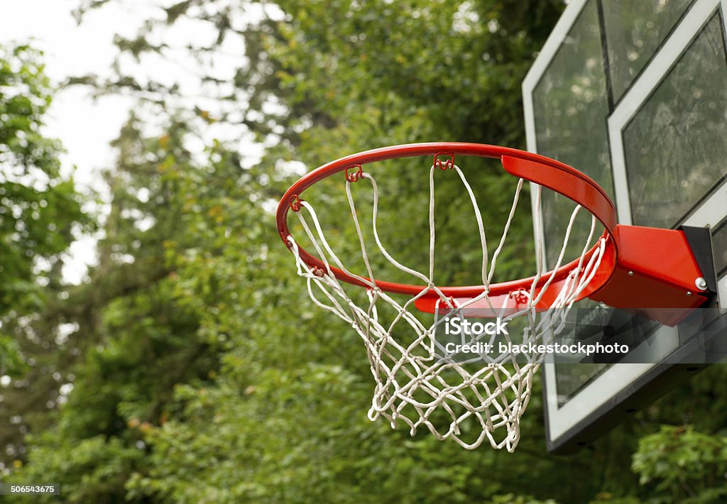 Odkryty Obręcz do koszykówki - Zbiór zdjęć royalty-free (Aktywność sportowa)