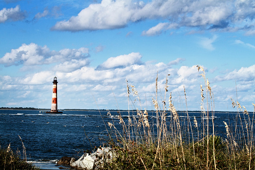 Lighthouse on a beautiful autumn day.