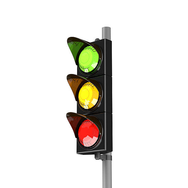 istock 3D traffic stoplight isolated on the white background 506546702