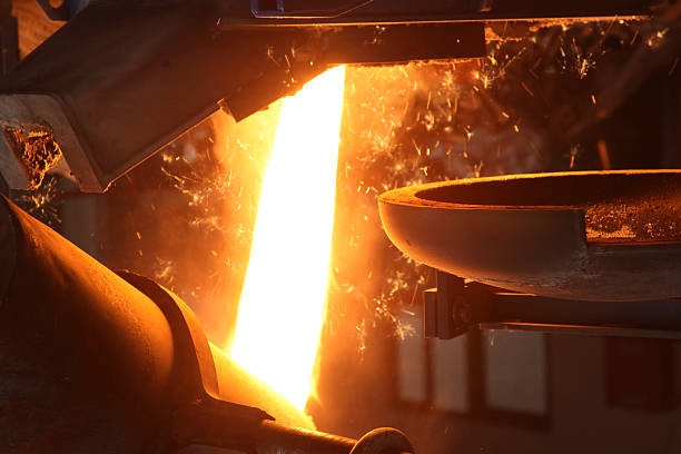 istock Molten Metal Poured at Foundry 506547322