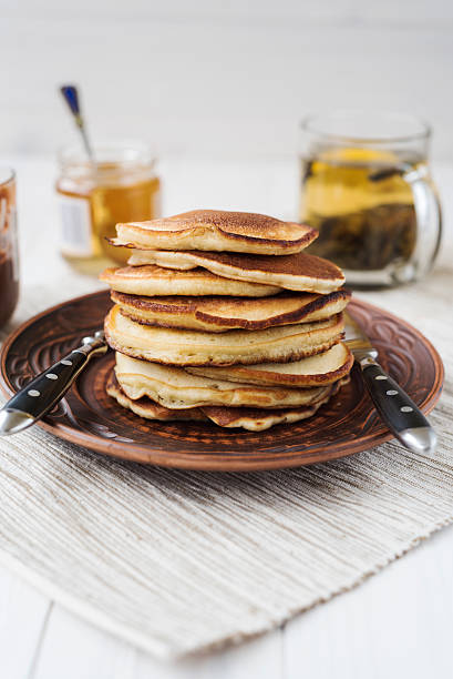 istock Pancakes with chocolate and honey 506549740