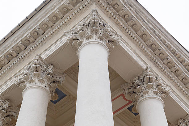 istock Classical pillars with portico detail 506552142