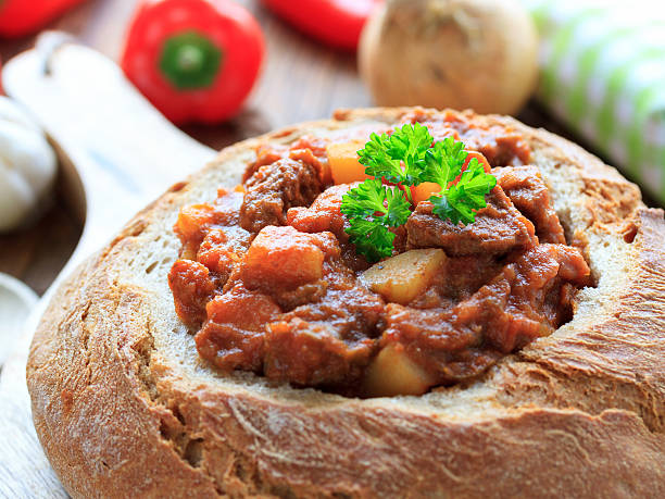 istock Goulash in the loaf of bread 506554000