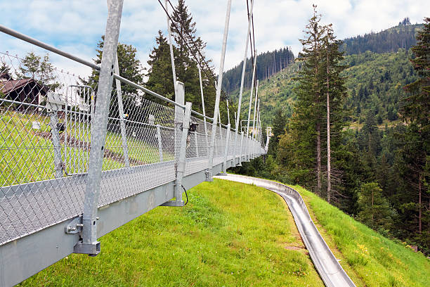 istock hanging bridge Hochstukli. Alps. Switzerland 506557462
