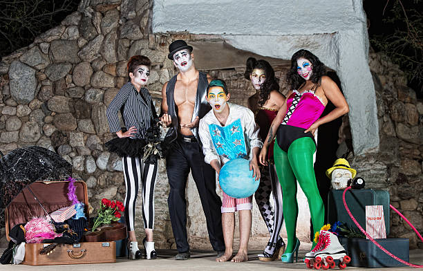 istock Surprised Clowns with Ball 506558616