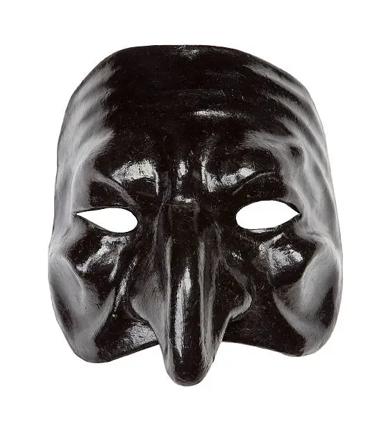 Classical Neapolitan mask on white