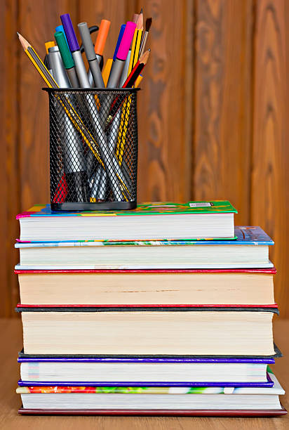 istock Books, pencils and pens 506572673