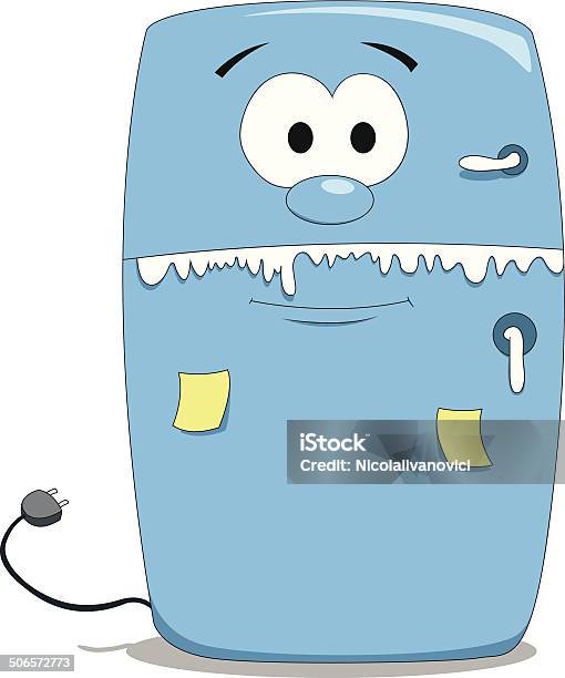 Border Graphics Freezer Cartoon Fridge Stock Illustration - Download Image Now - Freezer, Humor ...