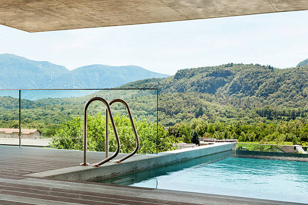 istock swimming pool of a modern house 506574983