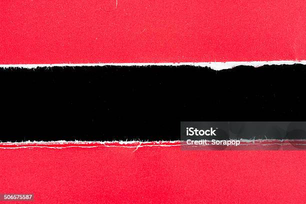 찢다 붉은색 종이가 종이 검은 잘려지거나 찢어진 종이에 대한 스톡 사진 및 기타 이미지 - 잘려지거나 찢어진 종이, 0명, 가장자리