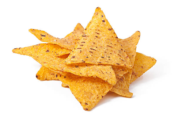 istock Nachos and tomato dip decorated with thyme leaves 506577053