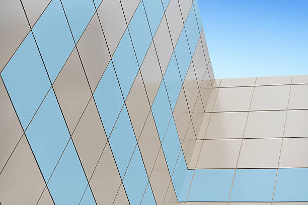 istock Facing facade of the composite panels 506586566