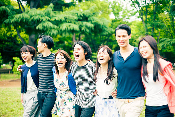 istock Young asian people  having fun in the park 506587510