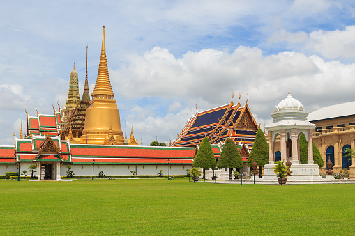 Temple Of The Emerald Buddha Or Wat Phra Kaew In Bangkok, Thailand