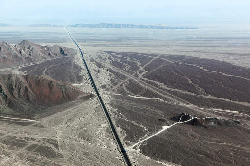 Pan-American Highway and the Nazca Plateau