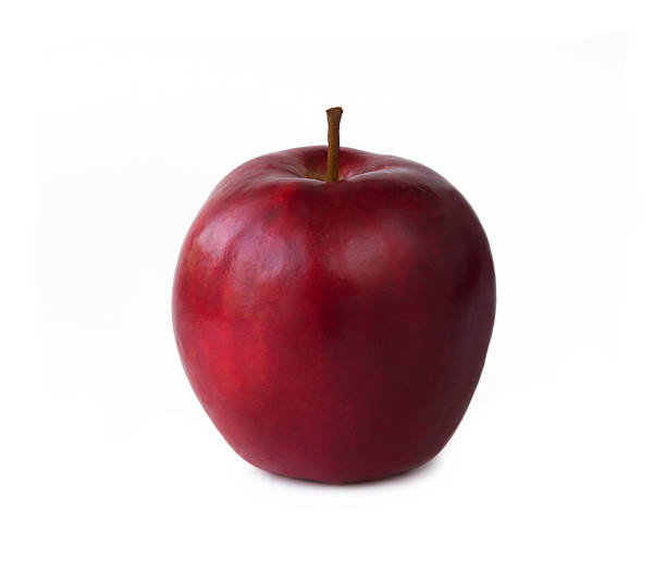 Red Apple on white background stock photo